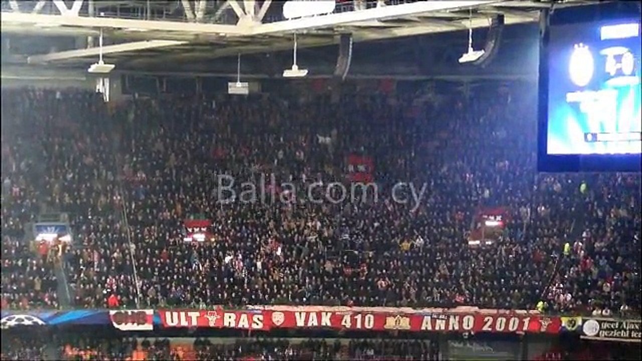 Αγιαξ-ΑΠΟΕΛ fans (30) κοινό σύνθημα