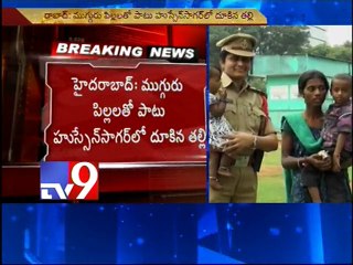 Woman jumps into Hussain Sagar with children, rescued by police