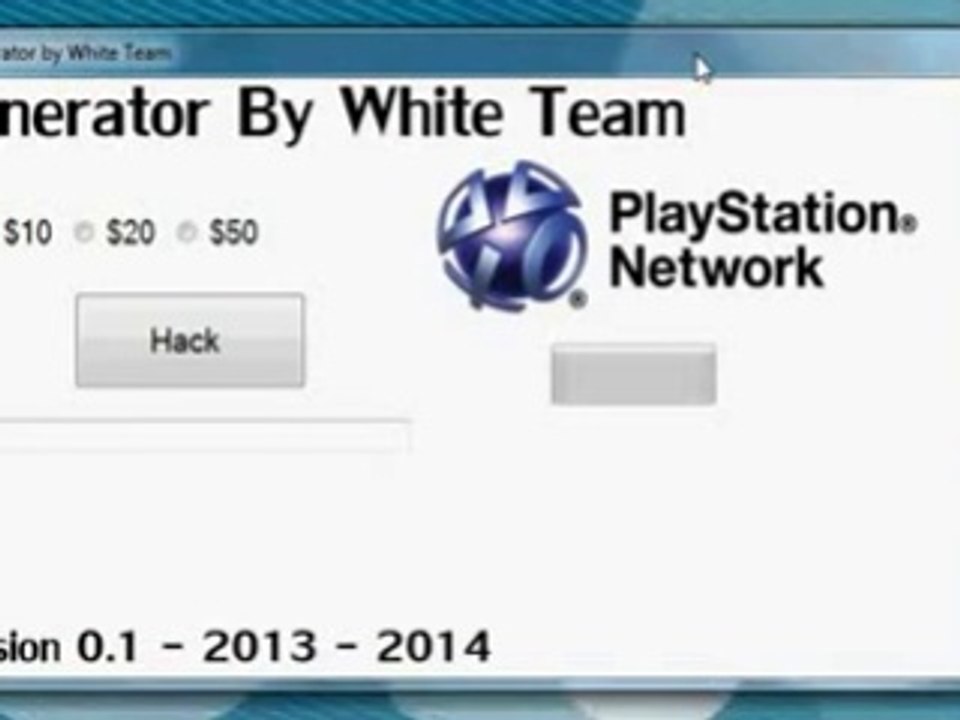 Logiciel Générateur d'argent PSN + LIEN