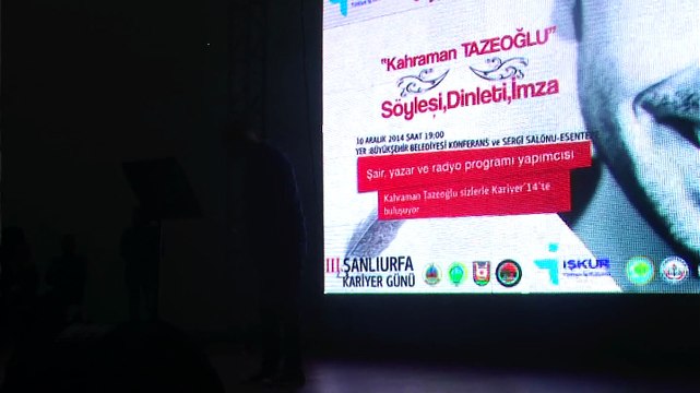Kahraman Tazeoğlu Şanlıurfa şiir dinletisi