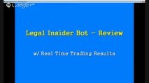 Legal Insider Bot Review – Binary Options Trading With ZERO Losses!