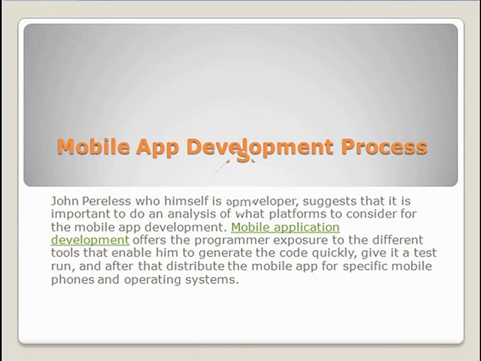 john pereless_Mobile App Development Process