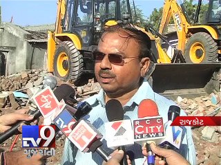 215 houses on public land razed in Rajkot - Tv9 Gujarati
