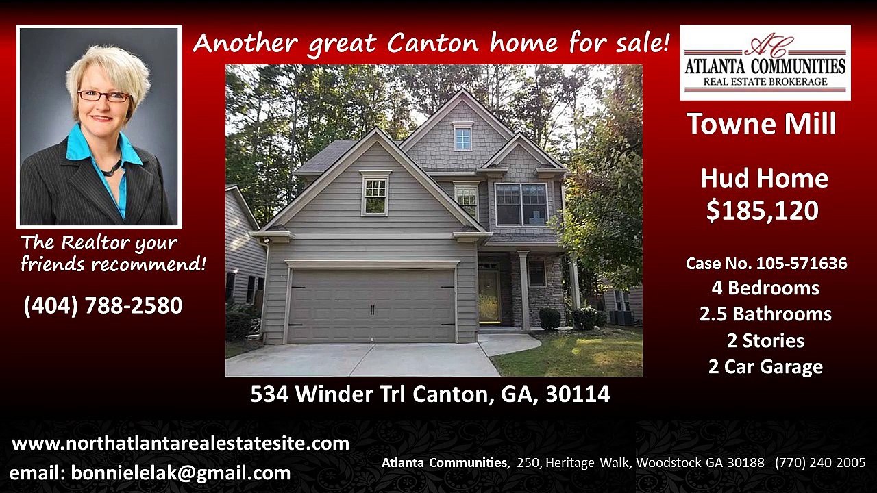 Canton  HUD Homes for Sale   404.788.2580  Towne Mill Hud Home for Sale Canton GA