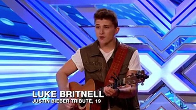 Luke Britnell sings his own song Think Positive - Room Auditions Week 1 The X Factor 2013 - Official Channel