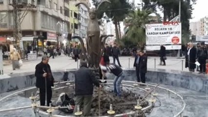 Kızıltepe'de Tepki Çeken Heykel Kaldırıldı