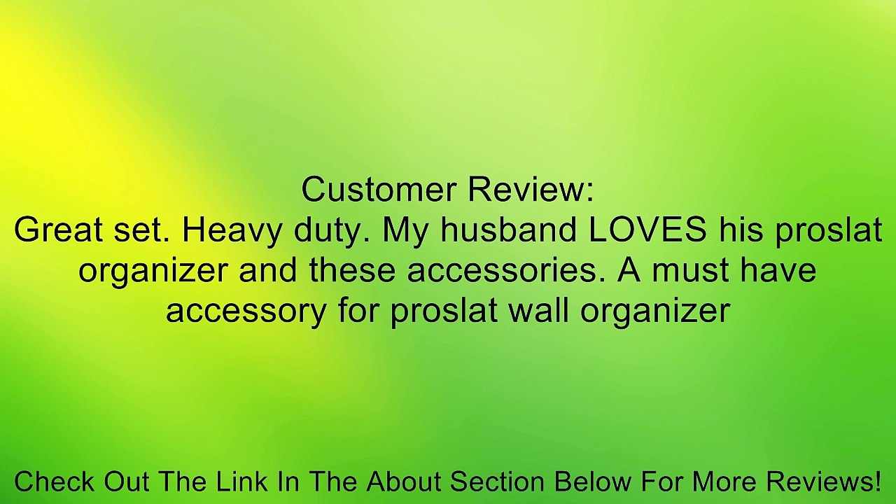 Proslat 11004 1/8-Inch Backplates Steel Hook Kit Designed for PVC Slatwall, 20-Piece Review