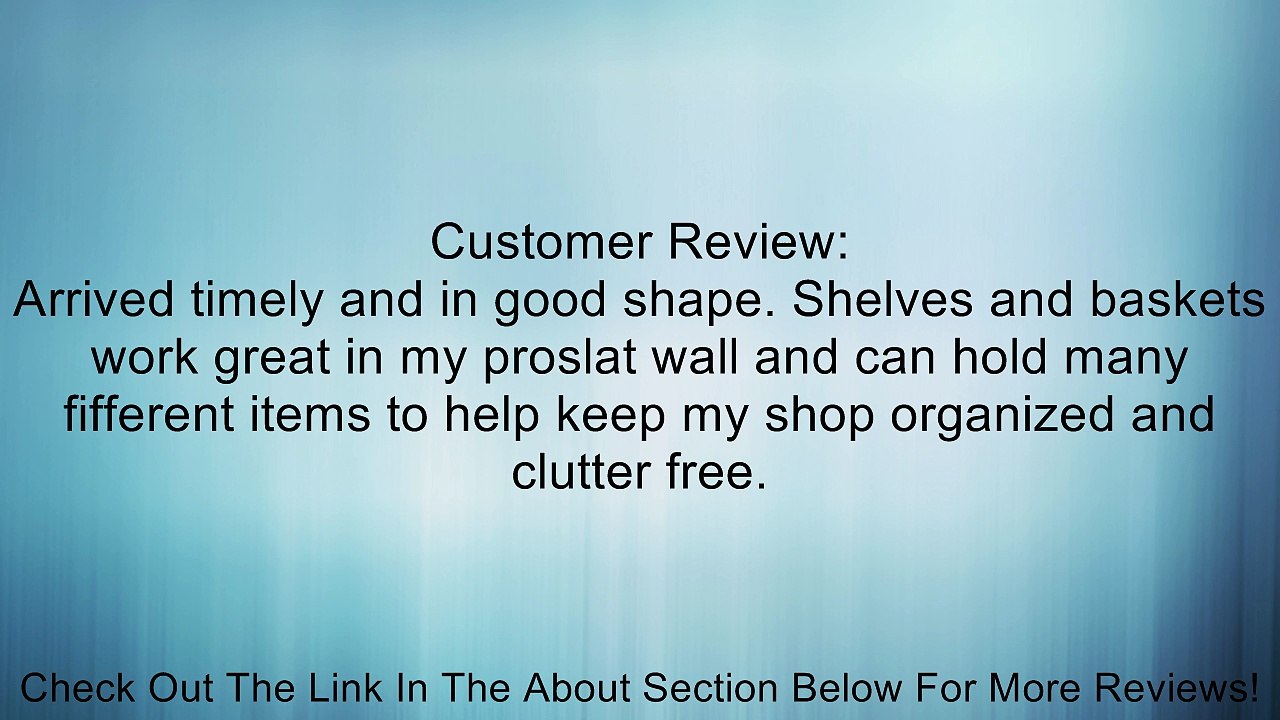 Proslat 11003 Garage Organizer Value Pack with 3 Shelves and 2 Steel Baskets, Designed for PVC Slatwall Review