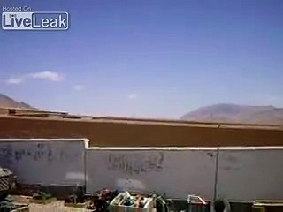 2 F-16's in low fly by, afghanistan