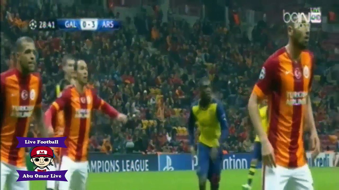 اهداف الارسنال وجالطه سراي في دوري الابطال 4 1