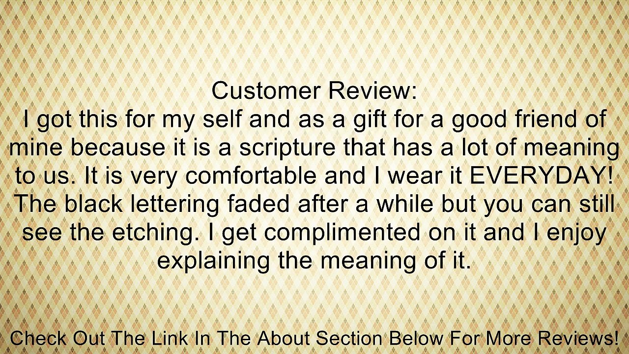 Christian Womens Stainless Steel Jeremiah 29:11 I Know Triple Band Chastity Girls Purity Ring Review