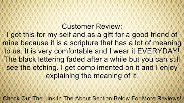 Christian Womens Stainless Steel Jeremiah 29:11 I Know Triple Band Chastity Girls Purity Ring Review