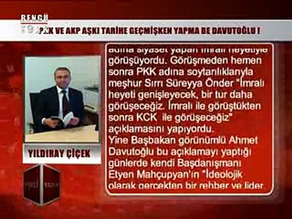 KÖŞELİ YAZILAR - YILDIRAY ÇİÇEK 11.12.2014
