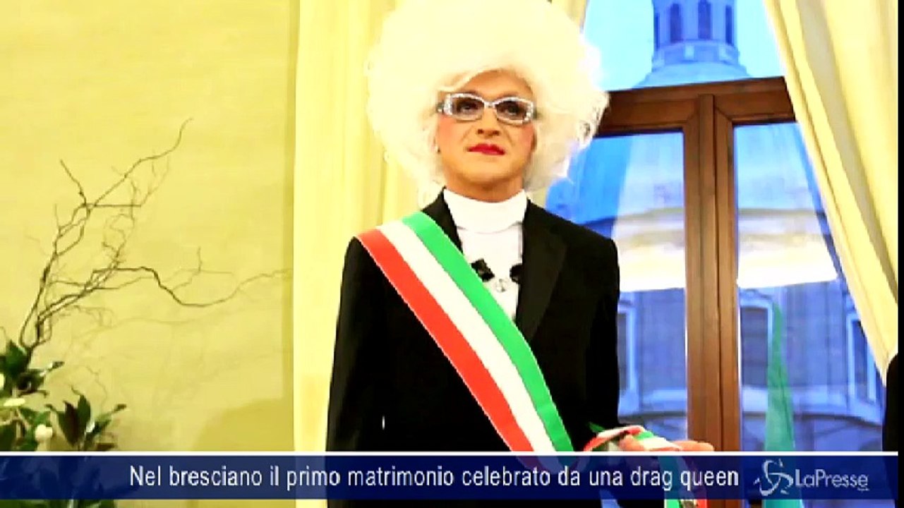 Nel bresciano il primo matrimonio celebrato da una drag queen