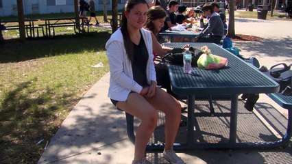 Seen On Campus: White Converse