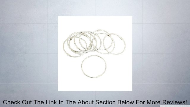 10 Pcs Silver Tone Metal 2.2 Loose Leaf Bundle Book Rings Keyrings Review