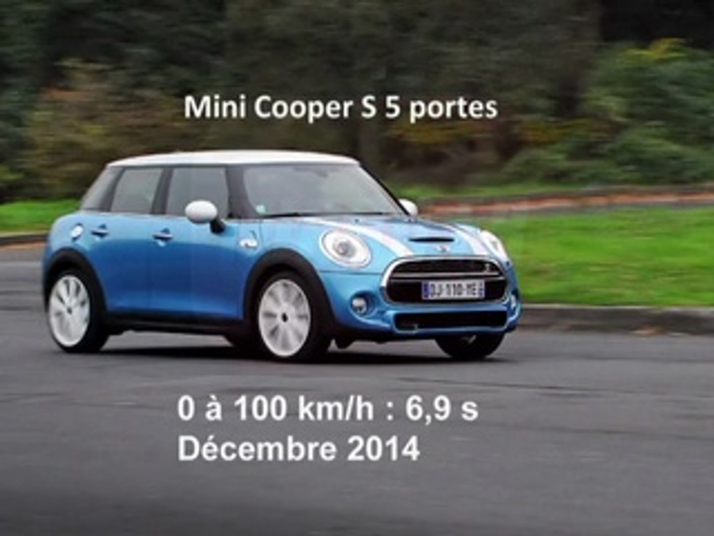 Vidéo : le 0 à 100 km/h à bord de la Mini Cooper S 5 portes - Vidéo  Dailymotion