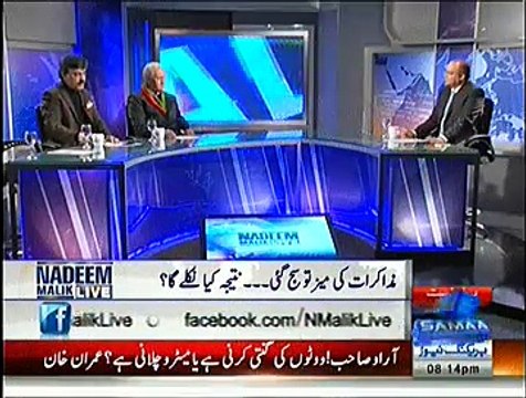 Nadeem Malik Live (Karachi May Ehtejaj Pur Aman Hoga, Imran Khan) - 11th December 2014