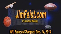 Jim Feist looks at the Broncos/Chargers AFC West Showdown Week 15, December 14, 2014