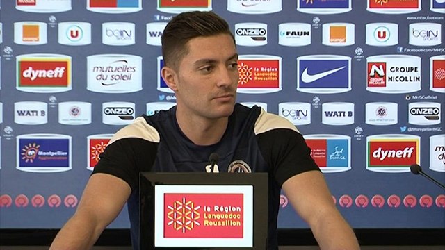 Anthony Mounier avant MHSC vs RC Lens (18ème journée L1)