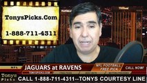 Baltimore Ravens vs. Jacksonville Jaguars Free Pick Prediction NFL Pro Football Odds Preview 12-14-2014