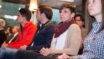 Marta Corredera, en la presentación del Euskadi-Cataluña