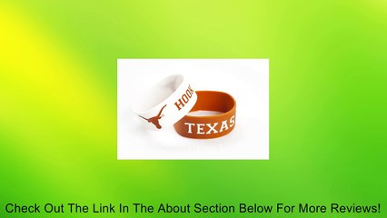 NCAA Texas Longhorns Silicone Rubber Bracelet Set, 2-Pack Review