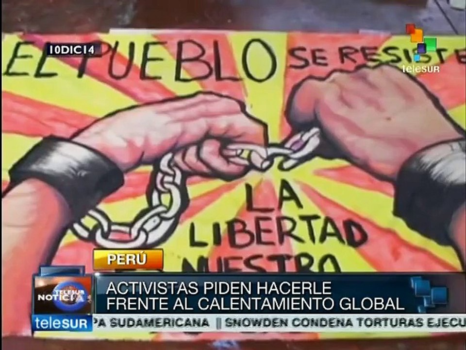 Activistas exigen a la COP20 acciones concretas para salvar al planeta