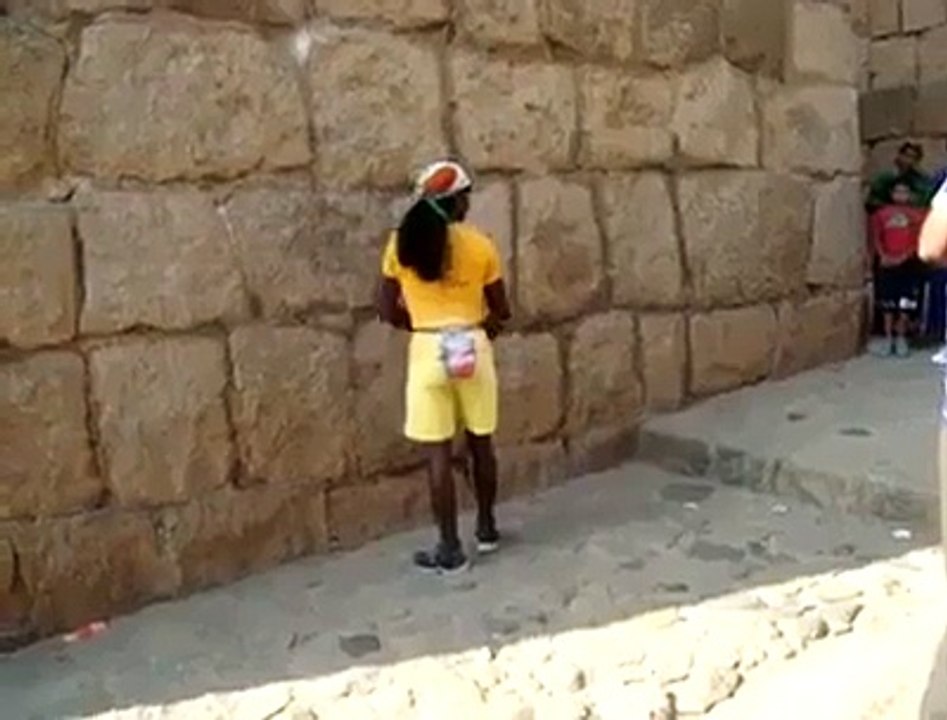 This man is looking monkey