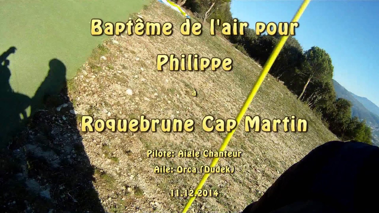 Baptême parapente pour Philippe