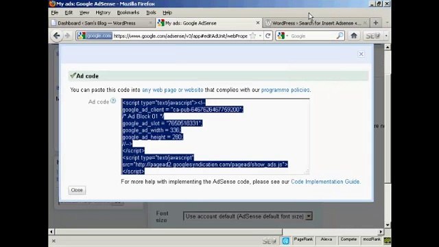 Insert Adsense Ads On Your WordPress Site