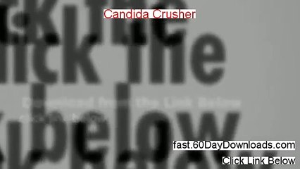 Candida Crusher Diet - Candida Crusher