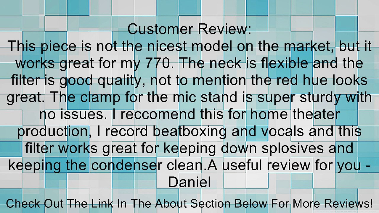 Seismic Audio - SA-MicScreenRed - Flexible Microphone Wind Screen Studio Mic Pop Filter Red Review