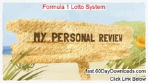 Formula 1 Lotto System Reviews - Formula 1 Lotto System Win Predictor