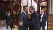 Cumhurbaşkanı Erdoğan, İtalya Başbakanı Renzi'yi Kabul Etti