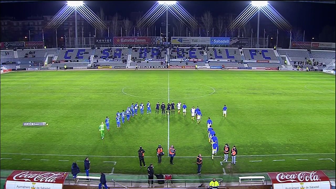 2ª División 2014-2015 - 15ª Jornada - CE Sabadell vs UD Las Palmas (2-2) NAUZET ALEMÁN y AYTHAMI ARTILES