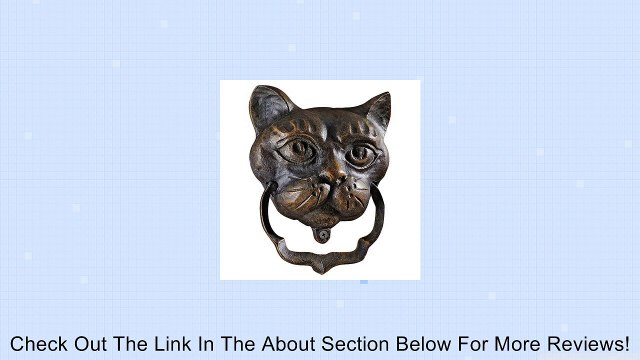 Design Toscano QH10572 Black Cat Iron Door Knocker, Bronze Review