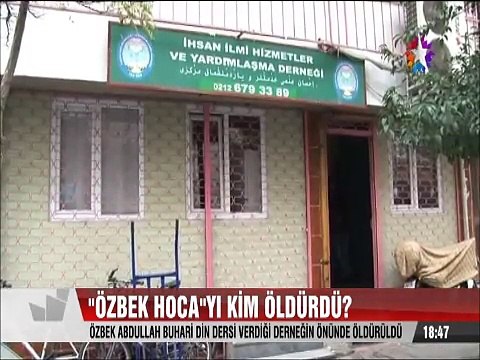 Özbek Hoca Abdullah Buhari Din Dersi verdiği dernekte vuruldu