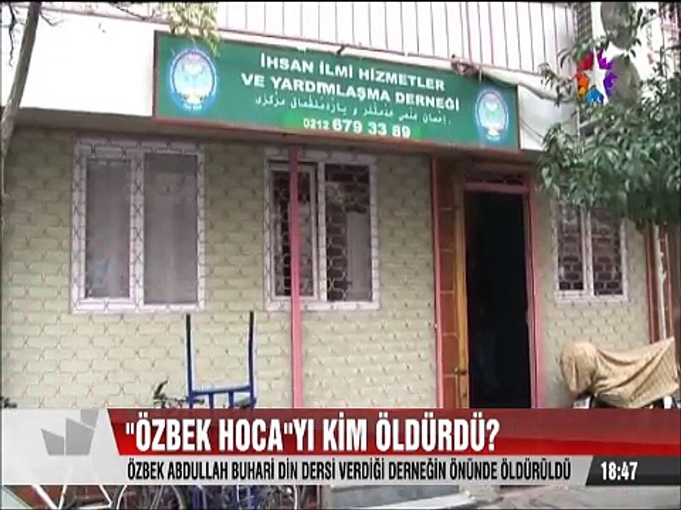 Özbek Hoca Abdullah Buhari Din Dersi verdiği dernekte vuruldu
