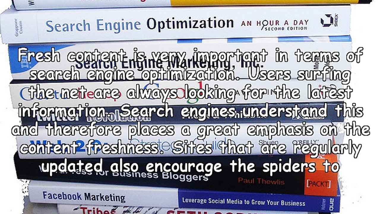 Creating Fresh Content for Search Engines