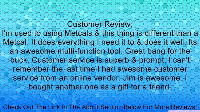 4 IN 1 - X-TRONIC MODEL #8080-XTS - HOT AIR REWORK & SOLDERING IRON STATION (CELSIUS/FAHRENHEIT), 30V-5A DC POWER SUPPLY & 50V-5A DC TEST METER - 10 SOLDERING TIPS - 4 HOT AIR NOZZLES - 1 ANTI-MAGNETIC TWEEZERS - 1 5X MAGNIFYING LAMP!!! Review