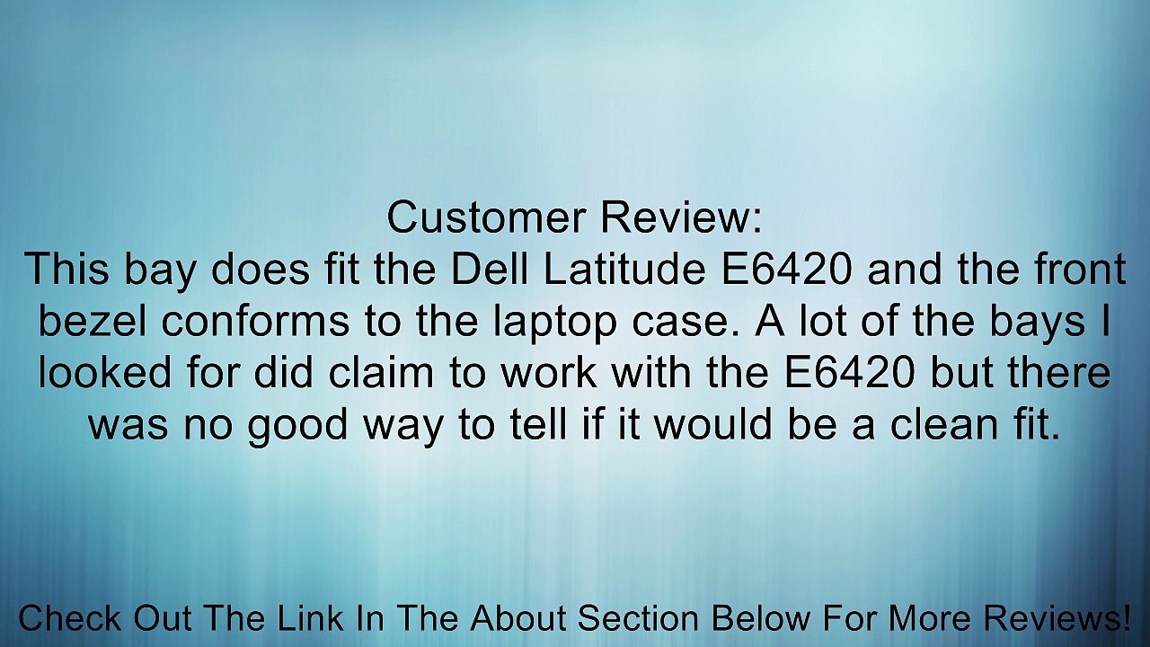 2nd Hard Drive Caddy for DELL Modular Bay E6520, E6530, E6420, E6430, E6320, E6330 (original Newmodeus caddy) Review