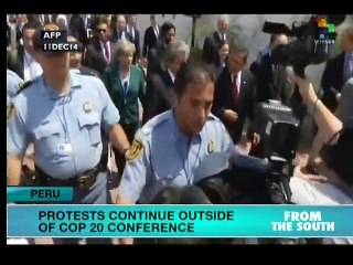 Lima: Protests continue outside UN conference