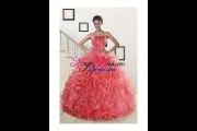 Modern Appliques and Pick Ups Quinceanera Dresses with Brush Train Sweet 15 Dresses