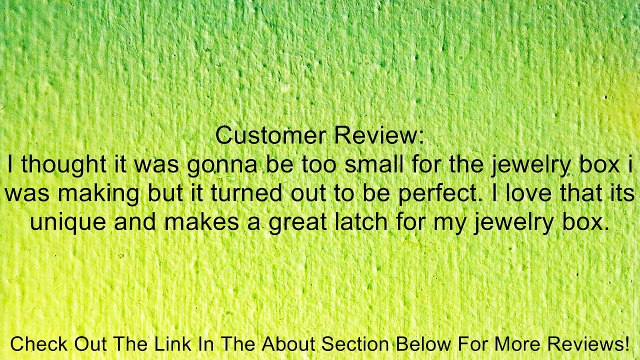 B304 - 3/4'' Width X 1 7/8'' Height Decorative Hasp w/Swing Latch, Small Antique Brass Finish Review