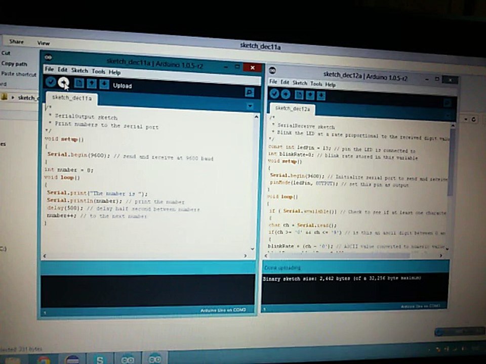Arduino Serial Communication Test