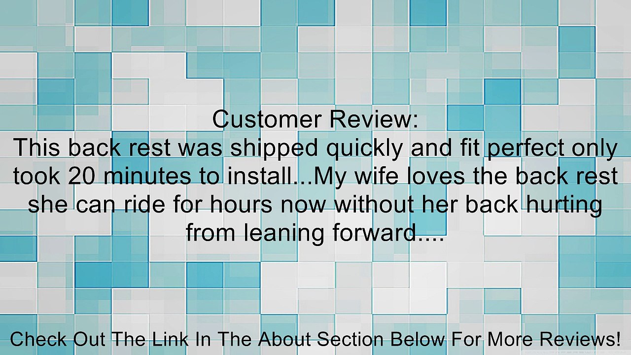 Honda Vtx 1800 1300 C Sissy Bar Backrest 2004-2011 2010 2009 2008 2007 Review