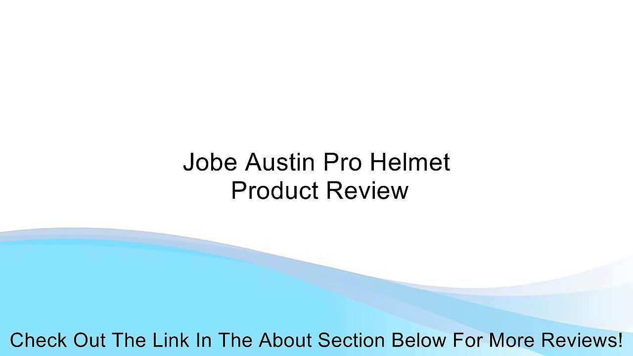 Jobe Austin Pro Helmet Review