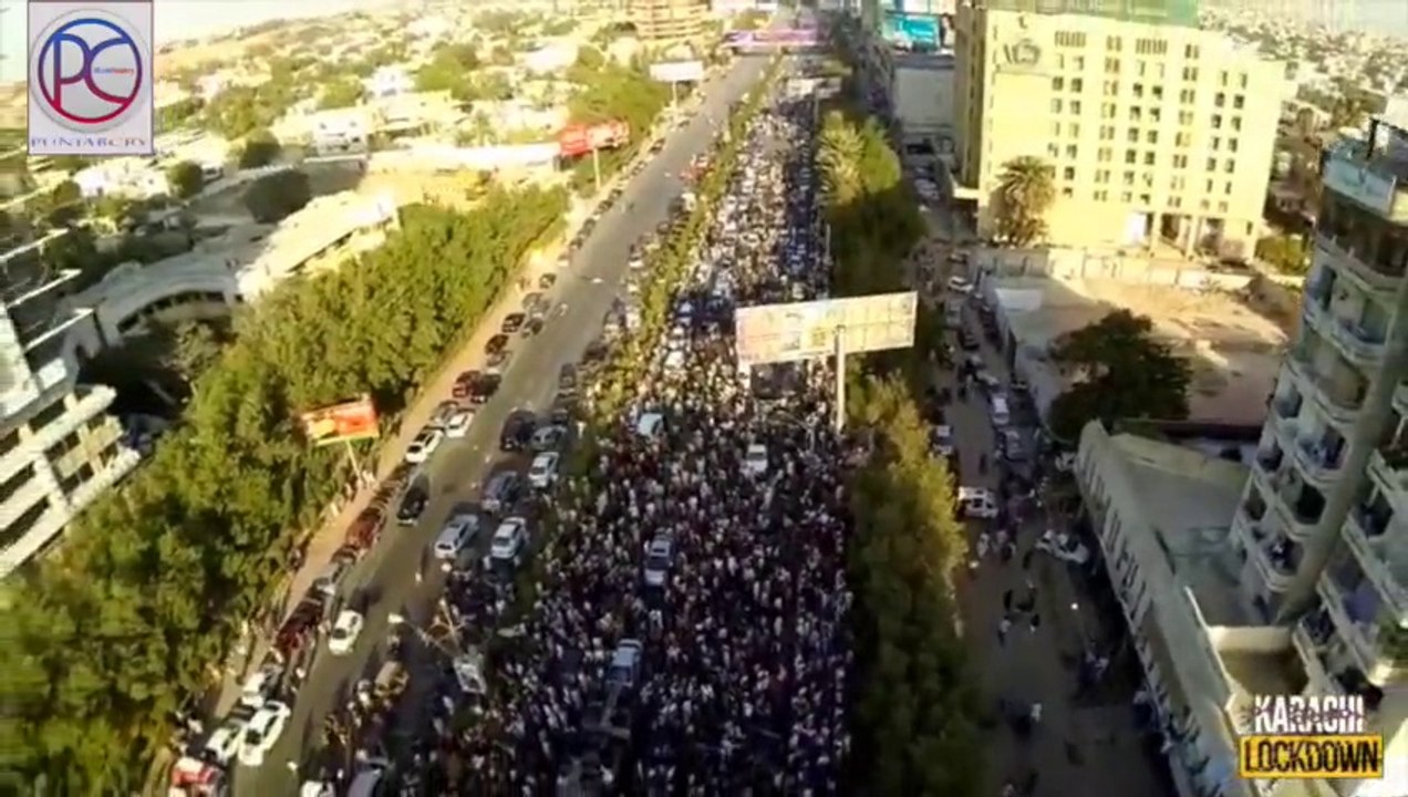 KARACHI lockdown aerial view