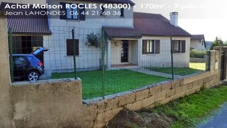 A vendre - Maison/villa - ROCLES (48300) - 7 pièces - 170m²